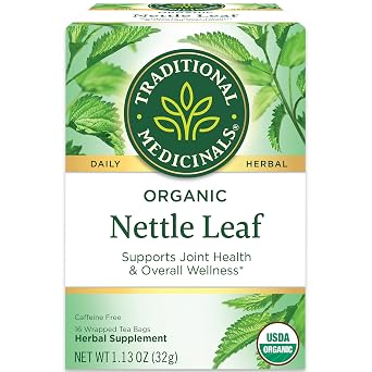Traditional Medicinals Tea Nettle Leaf Herbal Org 16 Bg