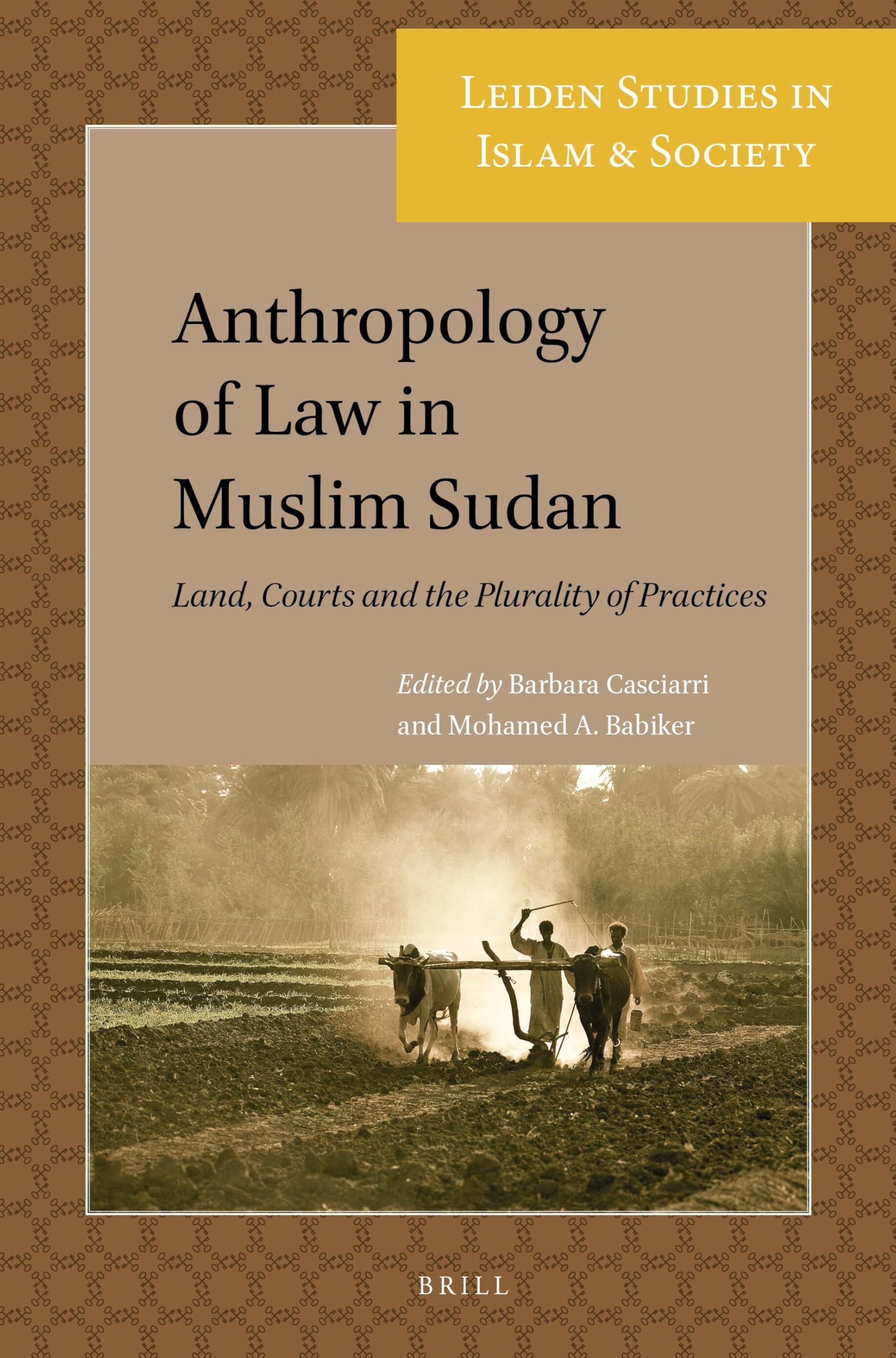 Anthropology of Law in Muslim Sudan: Land, Courts and the Plurality of Practices: 7 (Leiden Studies in Islam and Society, 7)