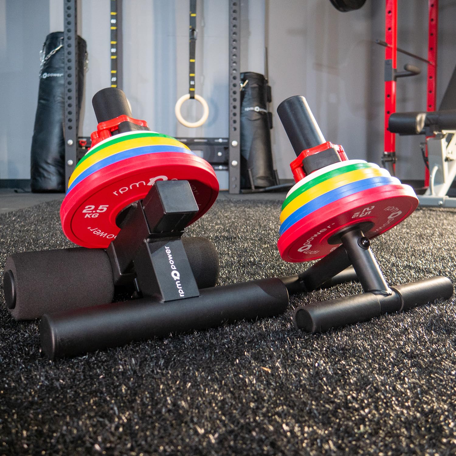 RPM Power Tibialis Trainingsgerät für den Vorderbein, Schienbeinkanten-Trainer, Knöchelgewicht, Waden-Maschine mit kostenloser Kragenklemme (Tibialis-Stange mit Hantelscheiben (7,5 kg