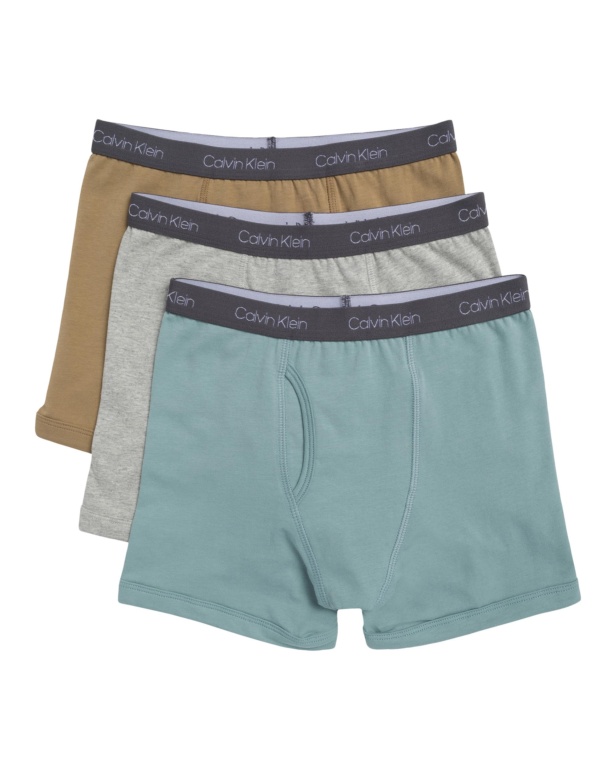 Calvin Klein Kids Boys Modern Cotton Boxer Brief Underwear 3-Pack