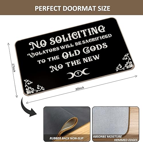 Miniatura 3 de Tapete de puerta de Halloween, tapete de puerta sin solicitudes, divertido tapete para puerta al aire libre, tapete de entrada para interiores y