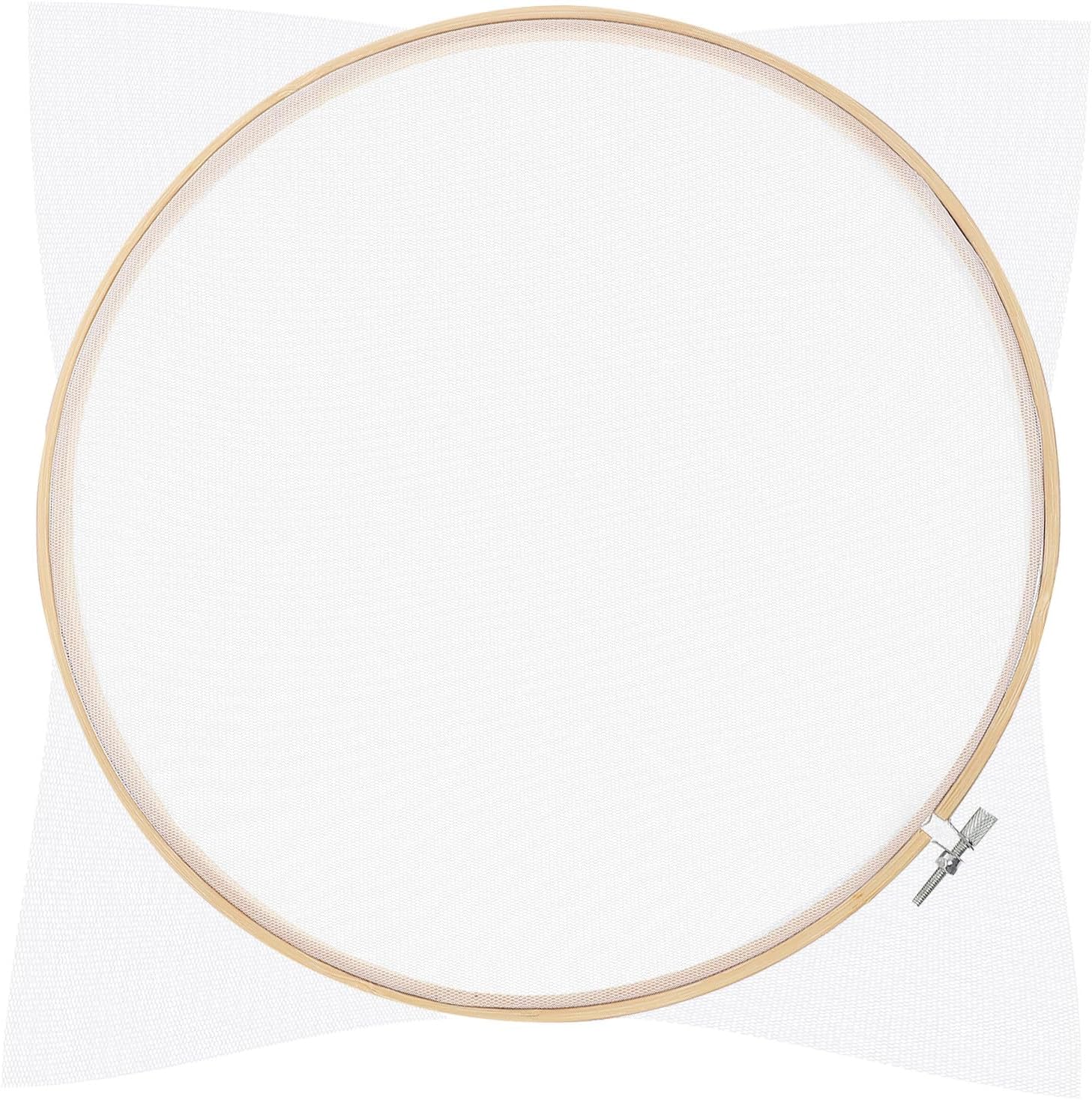 Gogogmee DIY Paper Making Mold Round 30Cm Wooden Handicraft Frame Screen for Handmade Paper Crafting and Printing Art Projects