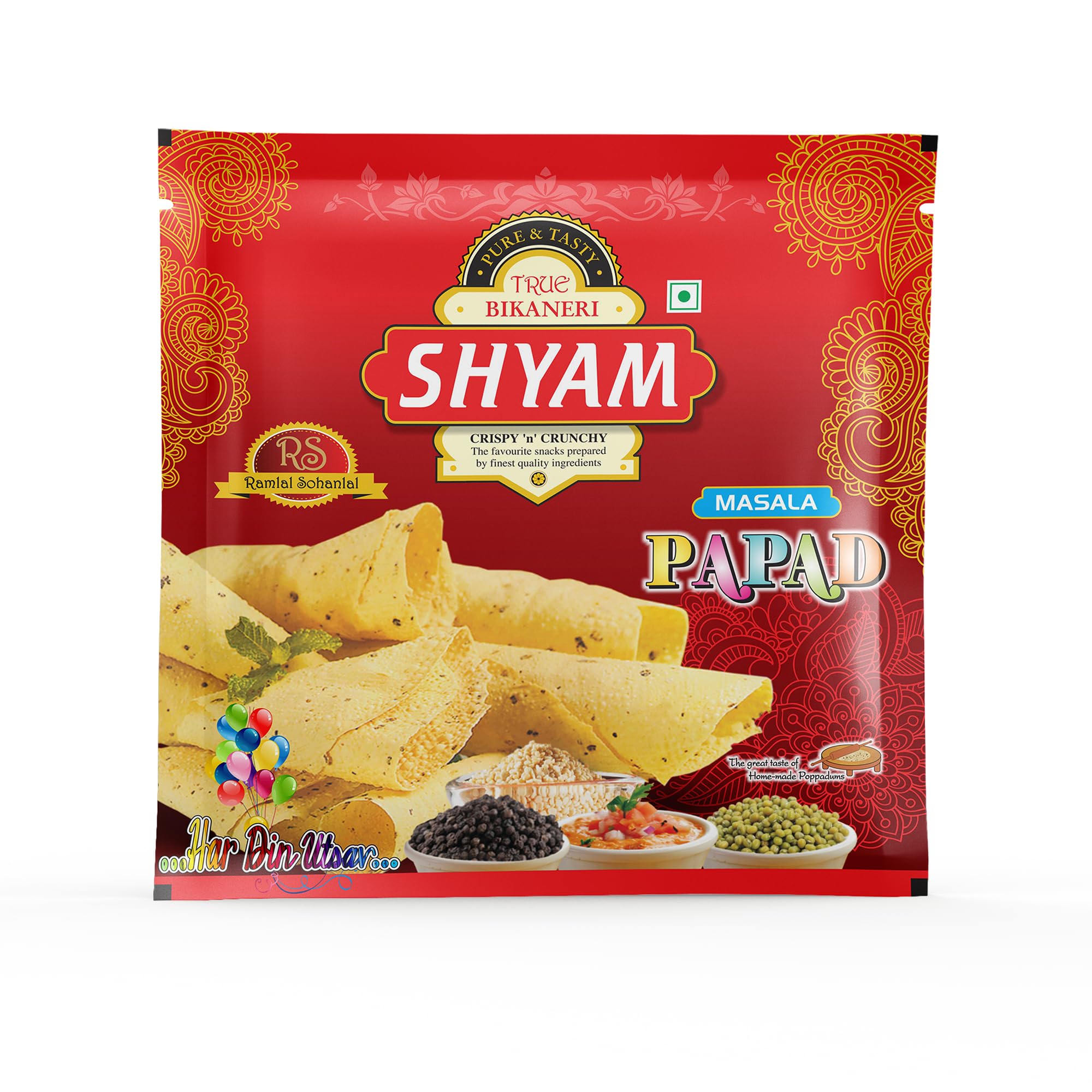 Shyam | Javitri Papad (400g) | Special Bikaneri Papad | Crispy And Ready to Roast/Fry | Pack Of 1 (B0BYXK7TKF) Amazon Price History, Amazon Price Tracker