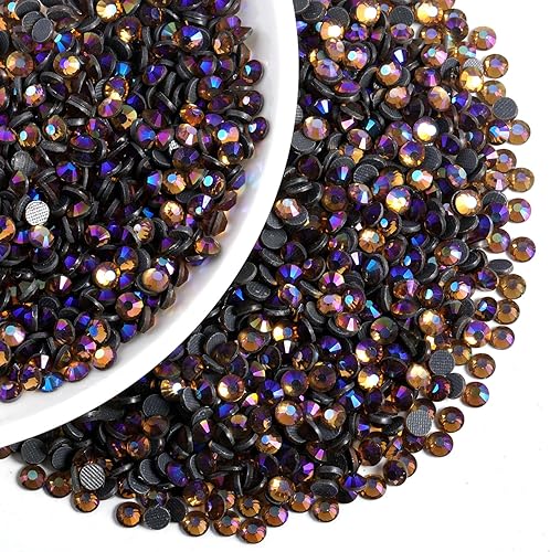 Vista 124 de 6000 diamantes de imitación termoadhesivos a granel, diamantes de imitación azules para ropa de manualidades, cristales termoadhesivos