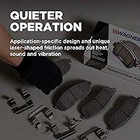 Vista 3 de Wagner Brake ThermoQuiet QC1848 Juego de pastillas de freno de disco de cerámica