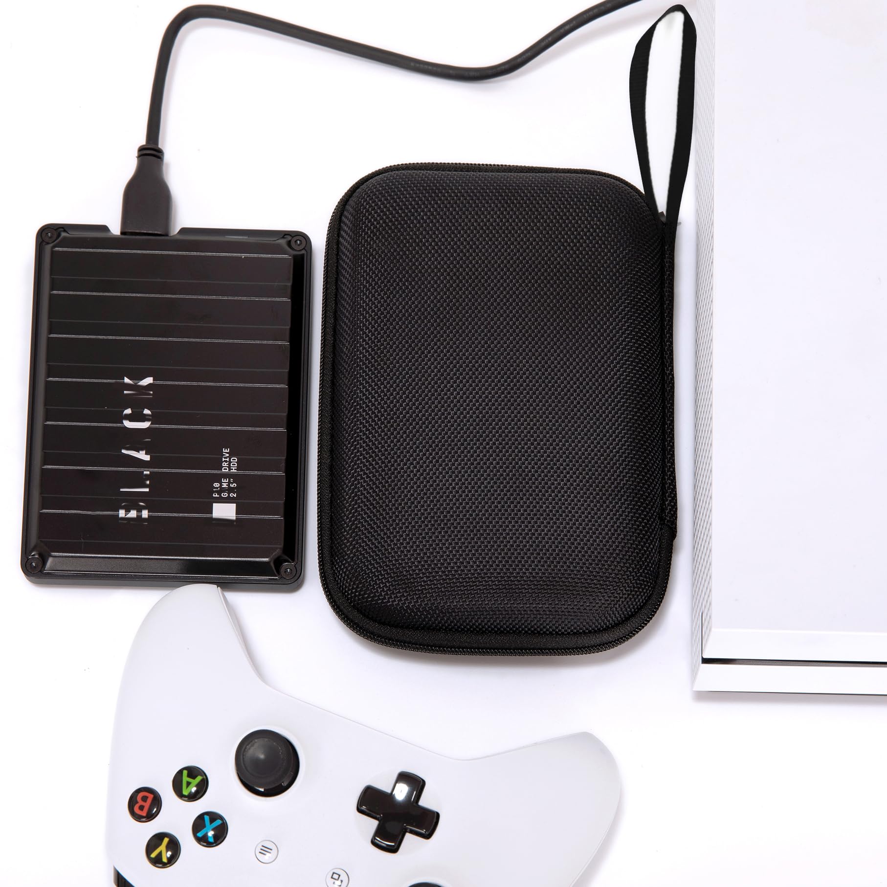 Caja de almacenamiento HDD de 6,3 cm, funda rígida portátil para disco duro externo portátil Toshiba Canvio Basics Seagate Expansion WD Elements