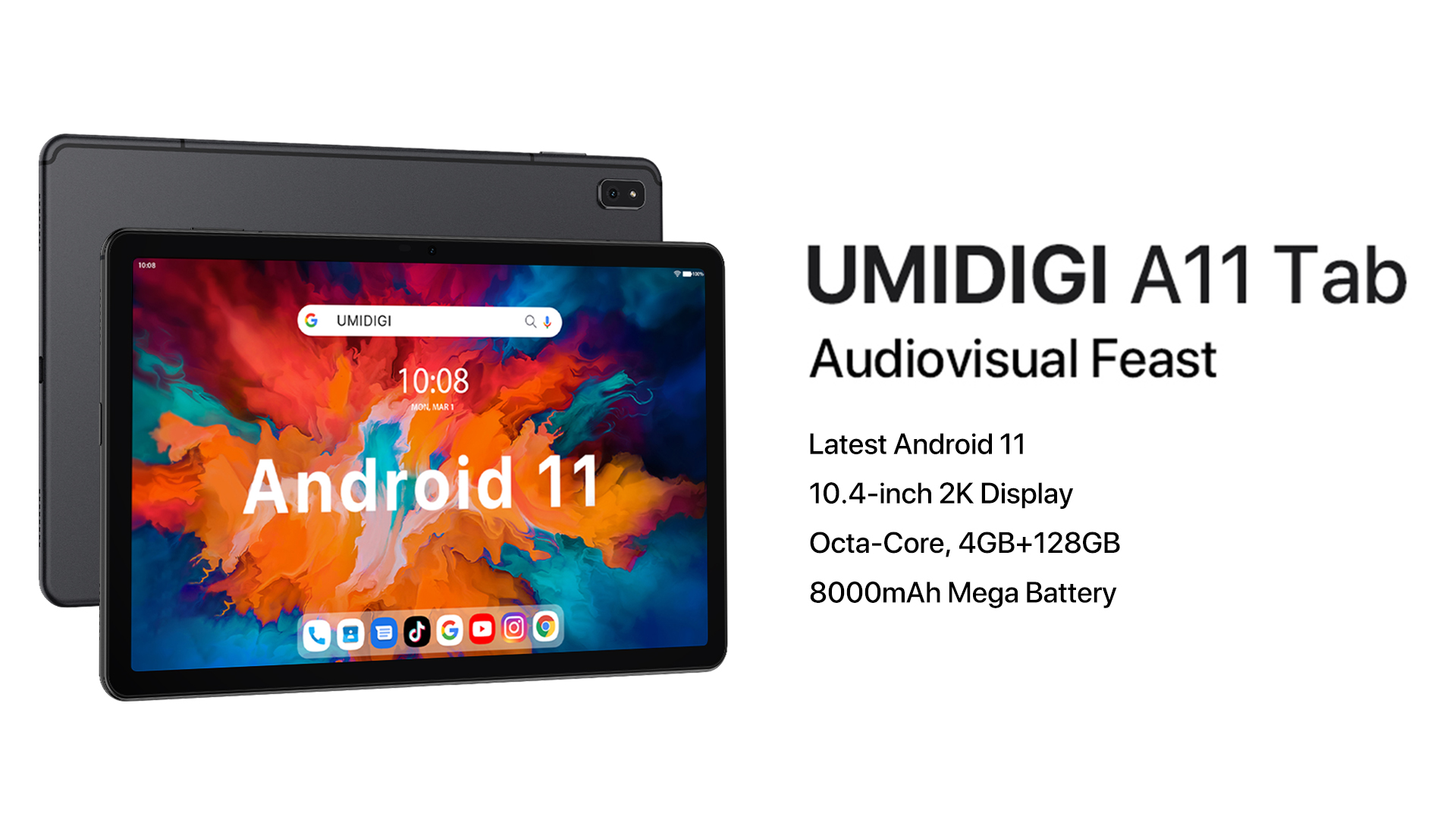 その他 Umidigi a11 64GB UMIDIGI A11 Tablet, 10.4 Inch 2k Resolution Tablets,4GB RAM+128 GB