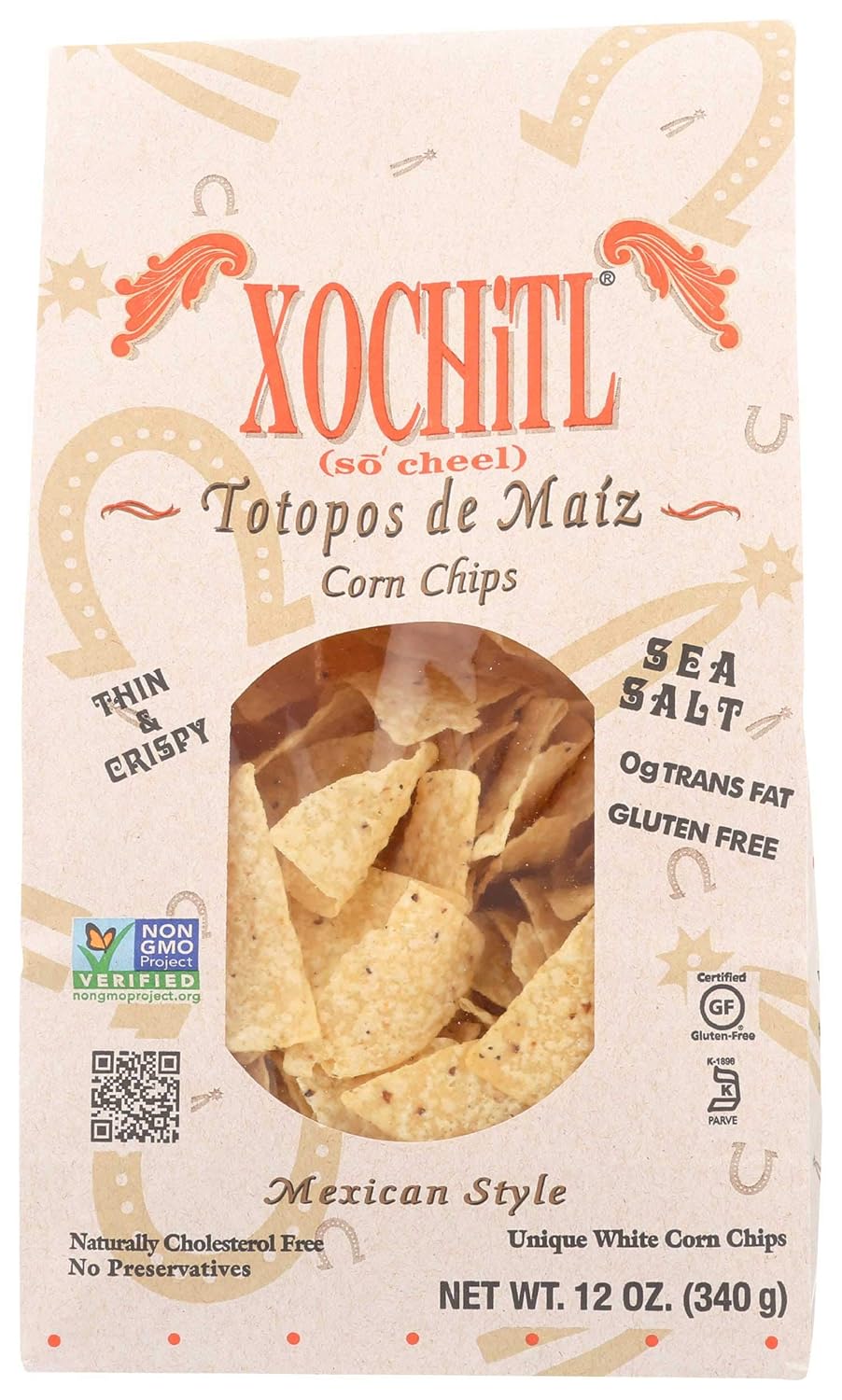 Xochitl Salted Corn Chips, 12 Ounce - 10 per case.