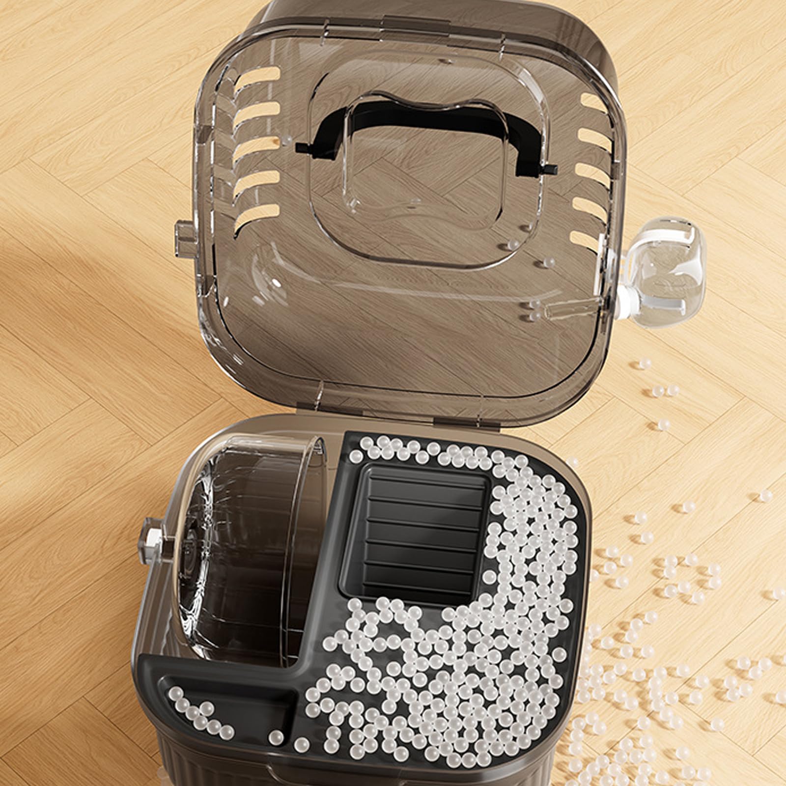 Tragbarer Hamster Habitat Reisekäfig mit klarem Sichtdesign und Stabiler Konstruktion für den Innen und Außenbereich mit kleinen Haustieren Belüfteter Kleintier Reisekäfig