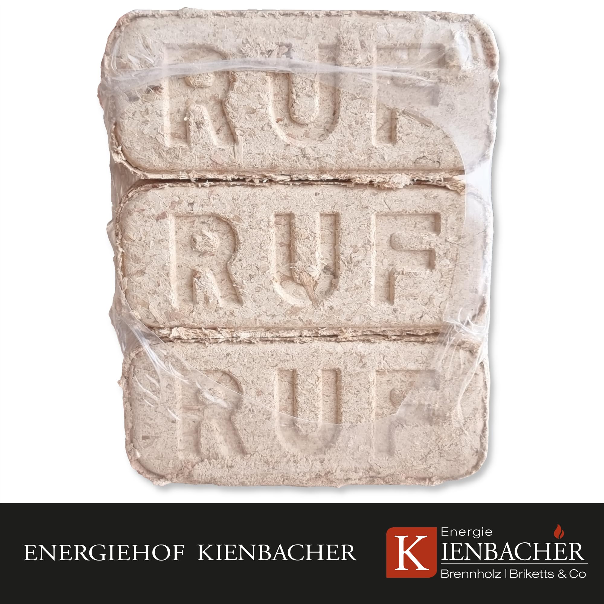 960 kg Palette RUF Hartholz Brikett Sonderangebot Briketts aus Buche und/oder Eiche Kamin Ofen Holz Gluthalter Brennholz Ofenbriketts Kaminbriketts Premium Öko Holzbriketts | Energie Kienbacher