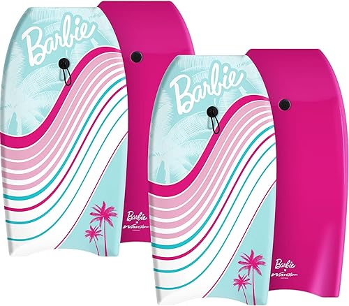 Barbie™ Signature - Bodyboard de 36 pulgadas de Wavestorm - Paquete de 2 unidades | Cubierta superior gráfica con parte inferior lisa de alta