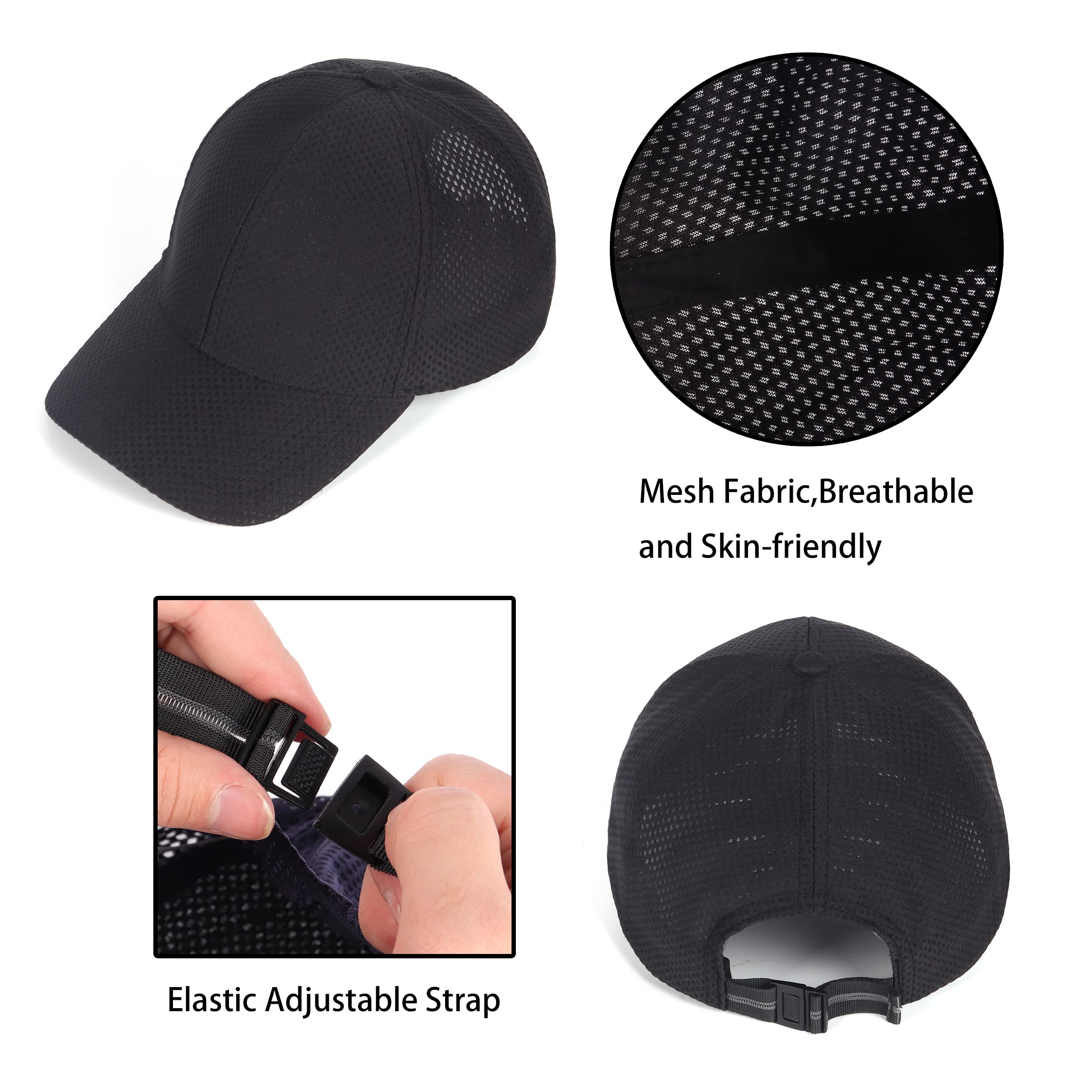 Feng Shui， Gorras de béisbol Deportivas para Correr XX-Large, Sombreros para Cabezas Grandes, Gorra de Verano de Malla de protección UV Extra Grande, Sombrero de Golf Transpirable al Aire Libre