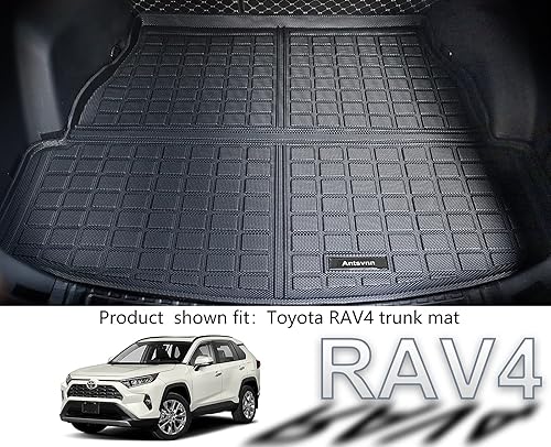 Miniatura 10 de Alfombrillas de carga para Toyota RAV4 2013-2018, alfombrilla de respaldo, para todo tipo de clima, 3D, personalizable, para maletero de automóvil,
