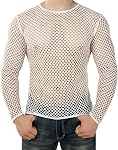Mens Fishnet Tank Top Mesh Sleeveless T-Shirt Hollow Out Sheer Vest Undershirts