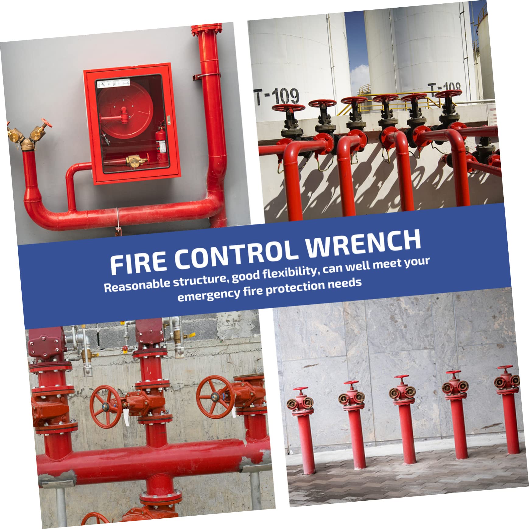 DOITOOL Chiave Design Robusto e Funzionale per Antincendio in Ghisa Rossa e Ghisa Rossa Idrante ad Alta Affidabilità Uso di Emergenza Domestica e Professionale