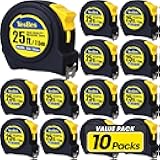 Tape Measure 25 ft, 10 Pack Bulk Easy Read Measuring Tape Retractable, Measurement Tape 25 FT by 1 in