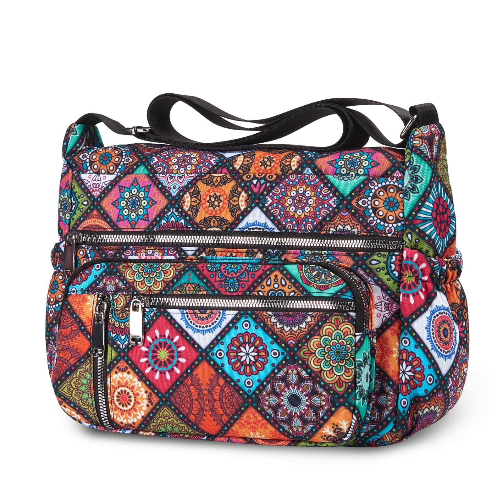 NPBAG Crossbody Bag for Women, Shoulder Purse Handbag Messenger Bag, Trendy Pocketbooks, Waterproof and Multi-Pockets