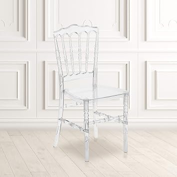 BizChair Crystal Ice Napoleon Stacking Chair