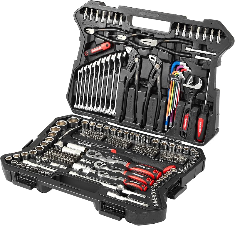 TRUE MECHANIC™ 324-Piece Mechanics Tool Set and Socket Set with 22oz Dragon One-Piece Rip Hammer w/Grip, Professional