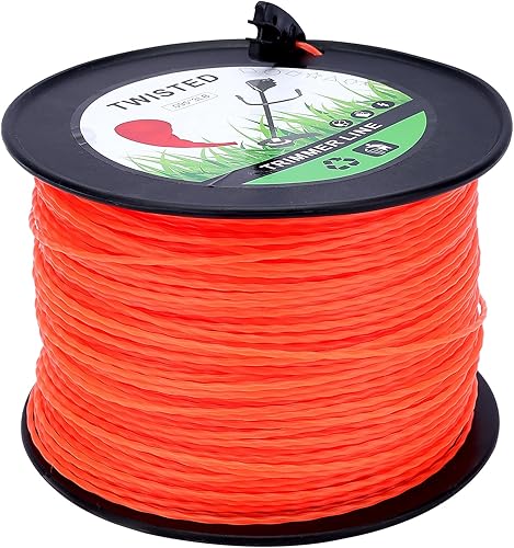 Línea de recortadora de hilo Ego de giro redondo de 0.095 pulgadas, 3 libras, 985 pies, línea de desmalezadora para FS45 SRM225 SRM210 SRM230