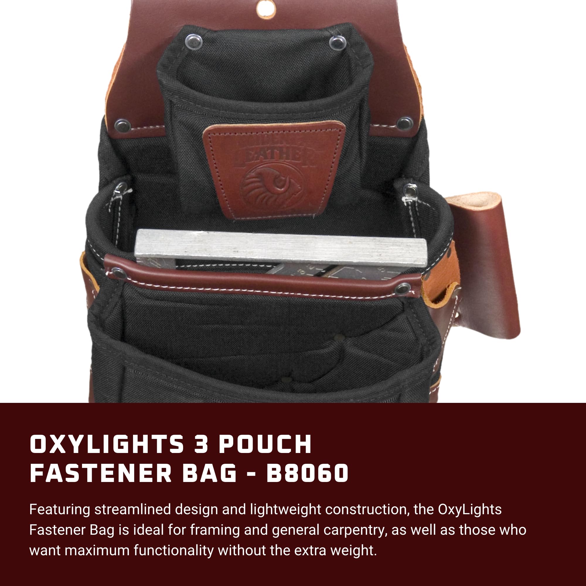 Occidental Leather OxyLights 3 Pouch Pro Fastener Bag - Black - 9