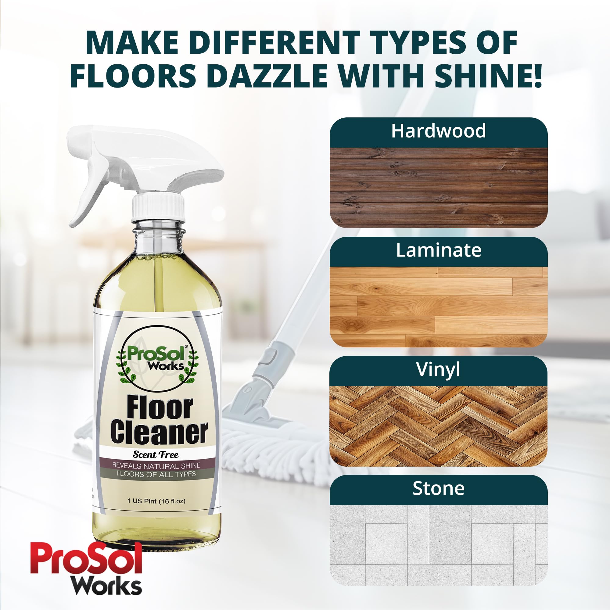 Amazon.com: ProSol Works Floor Cleaner 16 oz - Floor Cleaning 