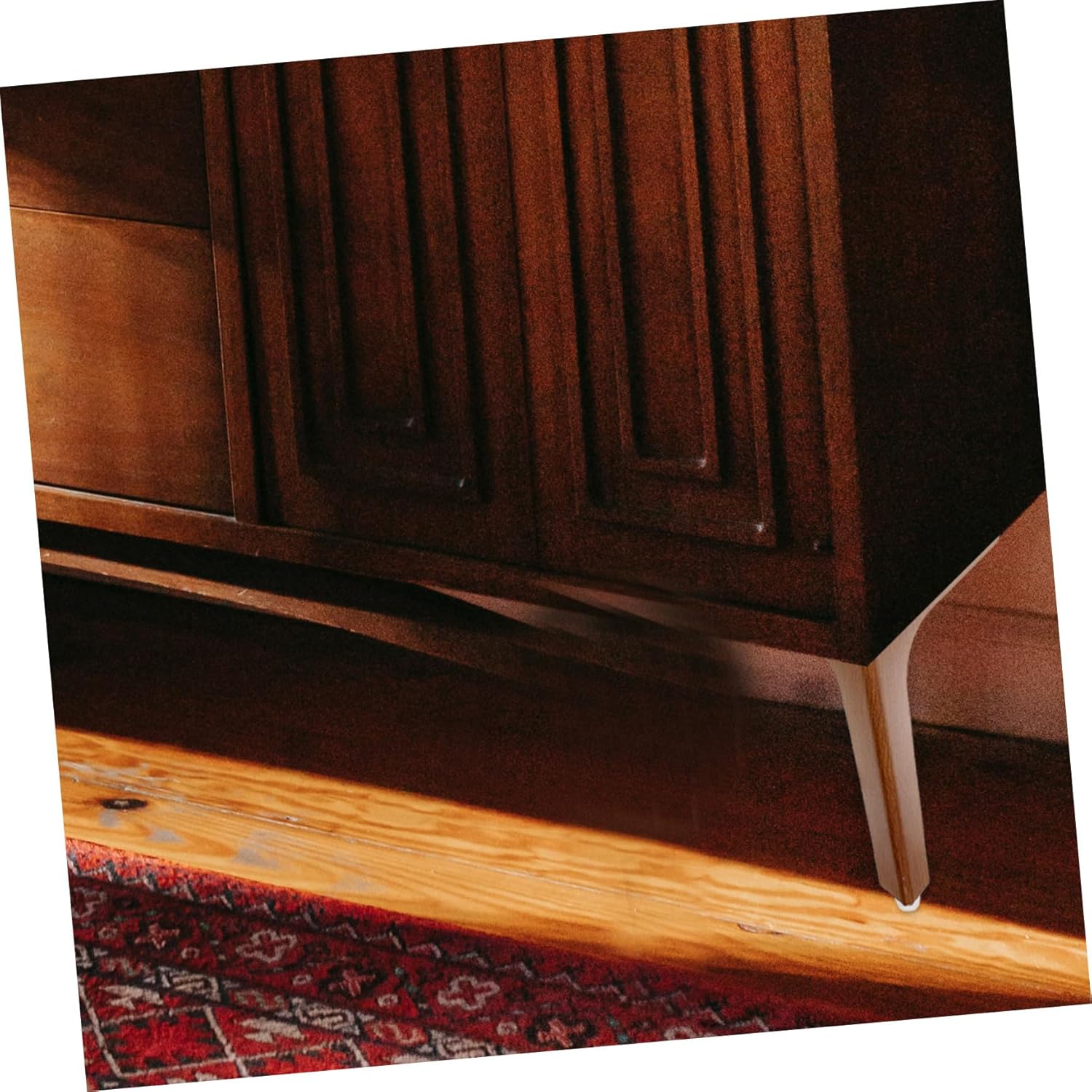 4Pcs Grain Furniture Legs Walnut Color Replacement Legs for Sofa Cabinet Dresser and Table Legs for Stability and Style for Home Decor