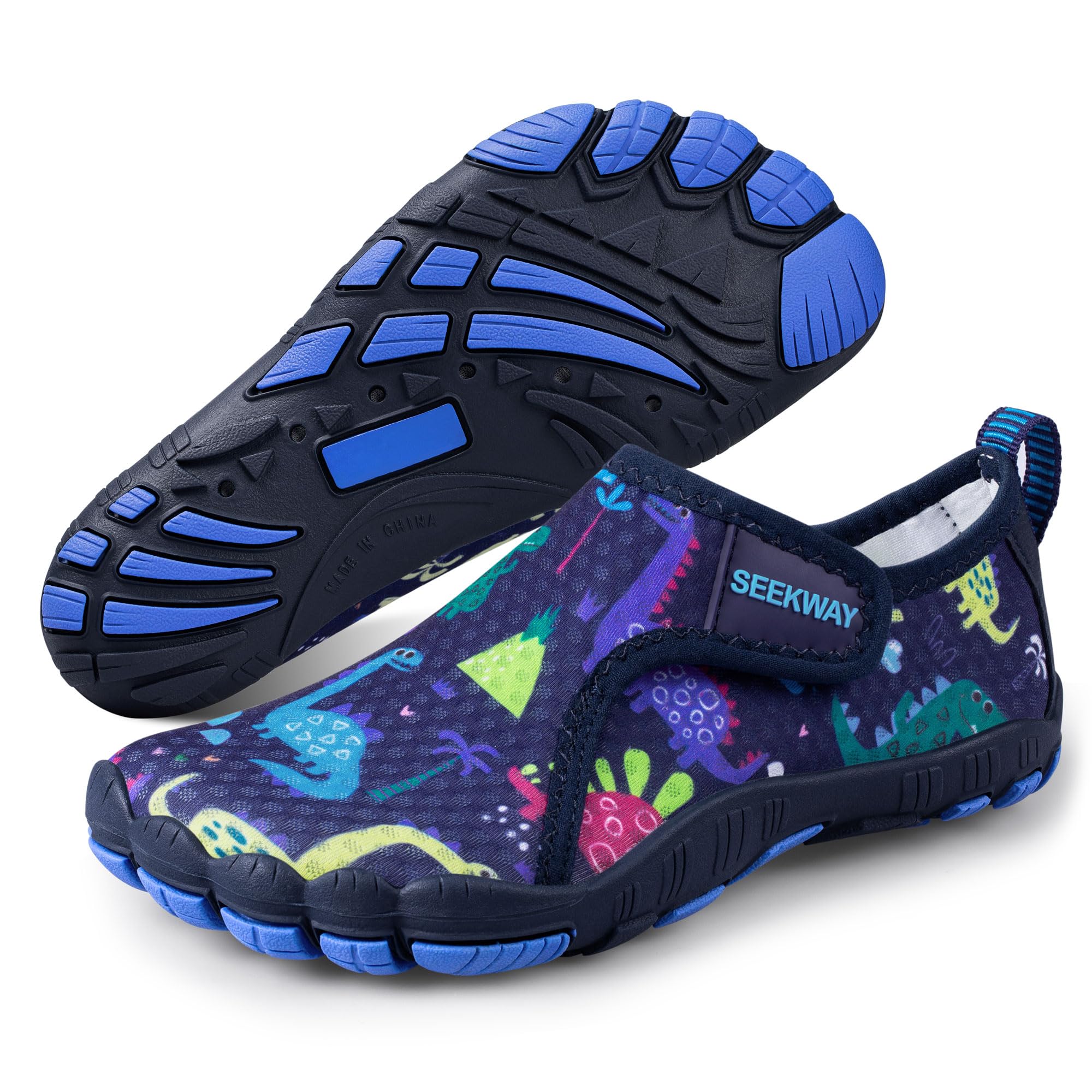 SEEKWAY Barefoot Water Shoes for Kids - Wide Toe Box and Quick-Dry Sand Shoes Toddler for Hiking Swim Beach Pool Kayak Sport Accessories, Camping
