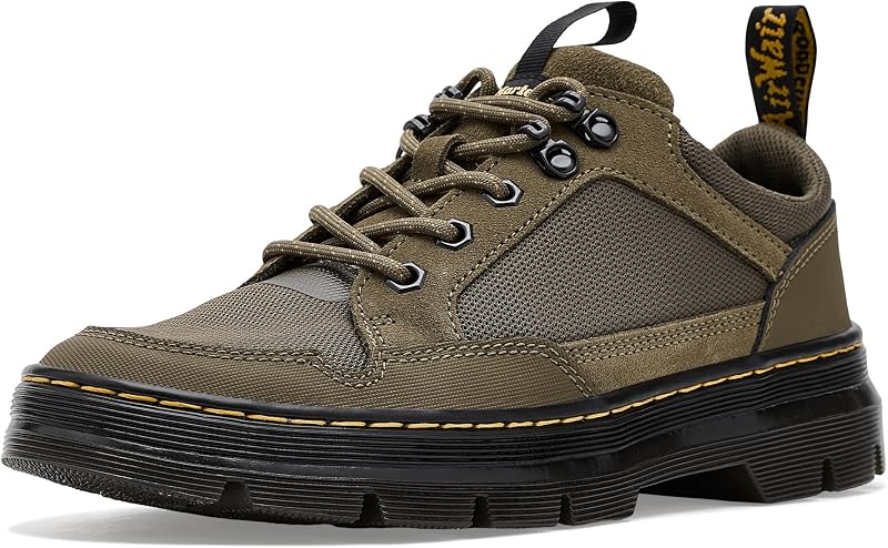 Dr. Martens, botas industriales ligeras con puntera de acero y cremallera de arce para mujer