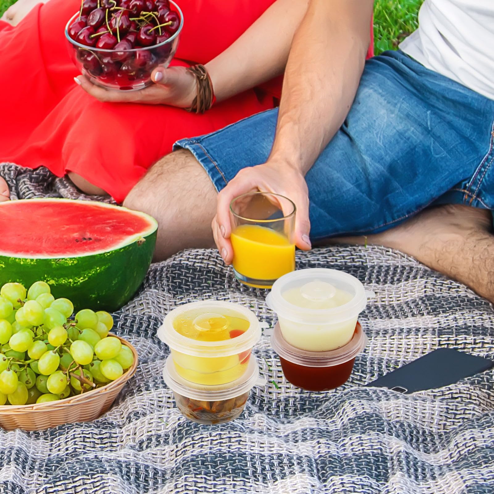 Générique 100 Pots à Sauce 120 Ml En Carton Kraft Brun Avec Couvercle En Plastique PET – Verrines 4 Oz, Récipients Hermétiques Pour Sauces, Idéals Pour Aliments Chauds Et Froids à Emporter