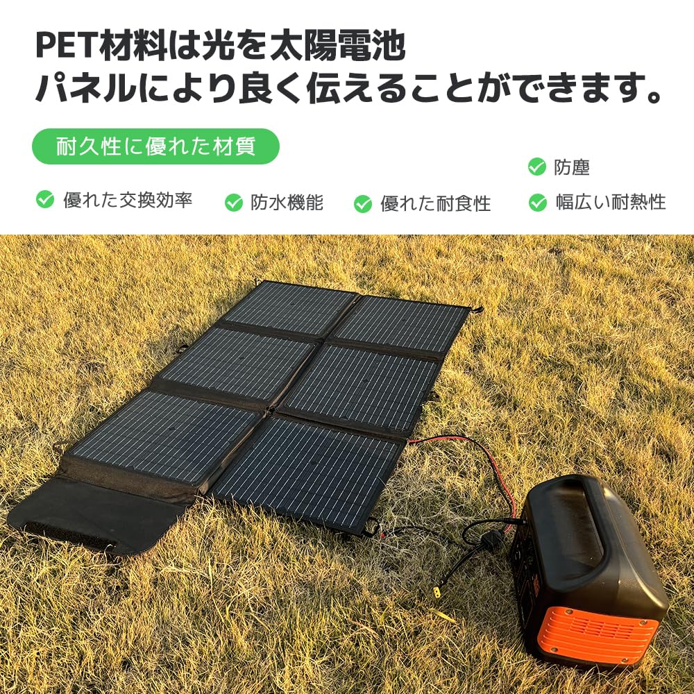 Amazon.co.jp: LVYUAN 120W 折り畳み式ソーラーパネル ポータブル電源 