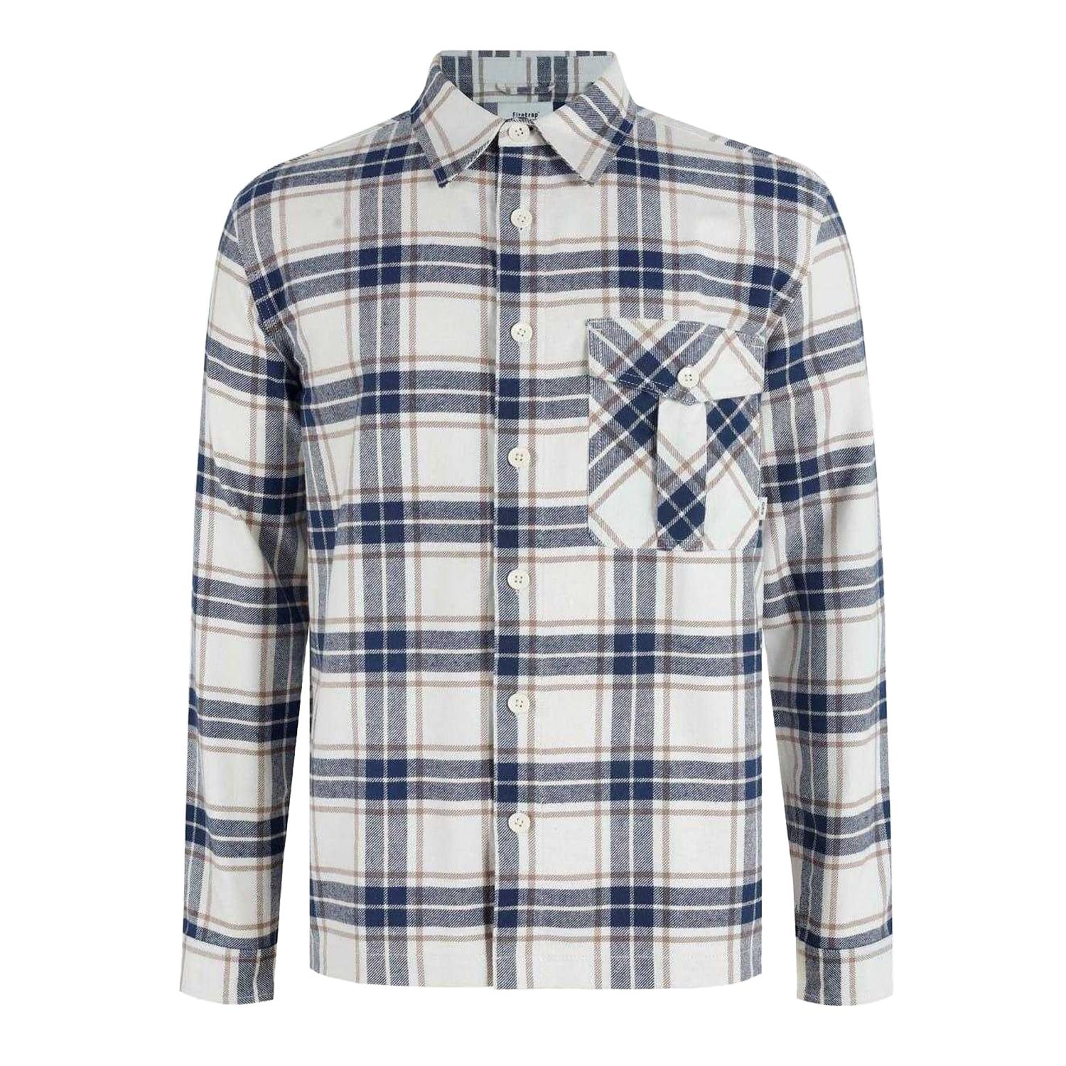 Firetrap Men's Warm White Anthm Shirt Long Sleeve M