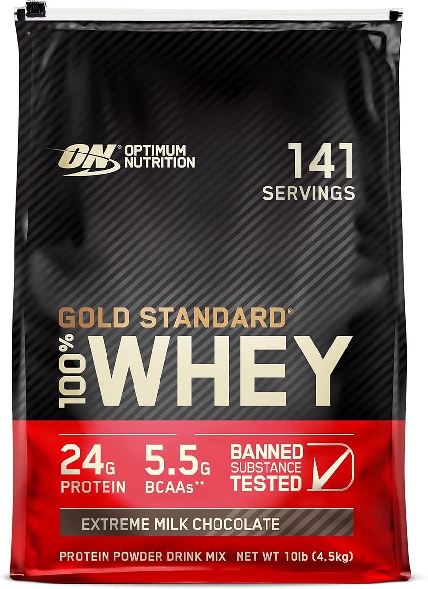 Optimum Nutrition Gold Standard 100% Whey Protein Powder, Extreme Milk Chocolate, 10 Pound (Packaging May Vary) : Everything Else
