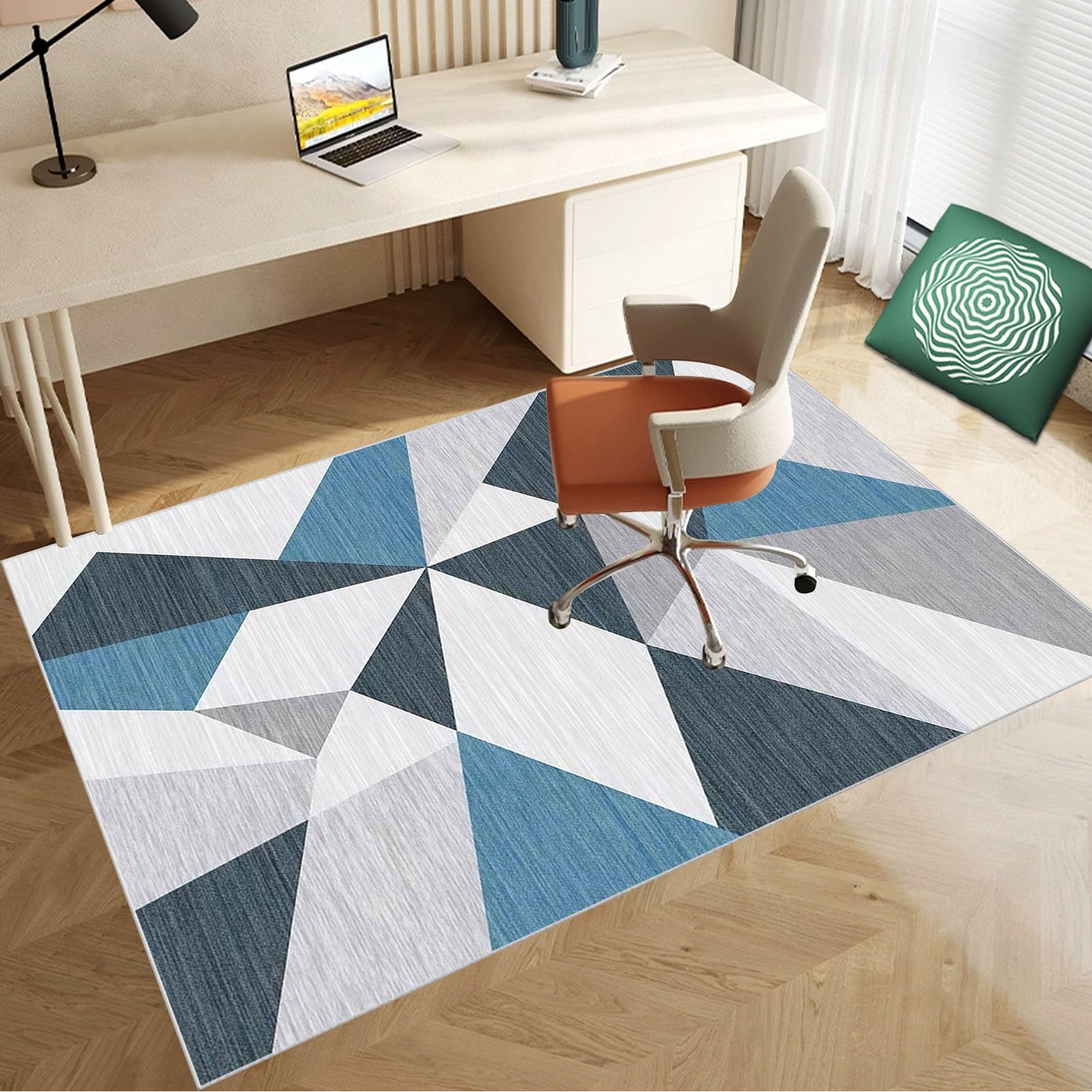 90 x 140 cm Heavy Duty Office Chair Mat for Carpeted Floor Computer Gaming Desk Chair Mat for Carpet Hard Floor Protector Mat for Rolling Chair Carpet Protector Chair Mat Floor Mat for Office Chair