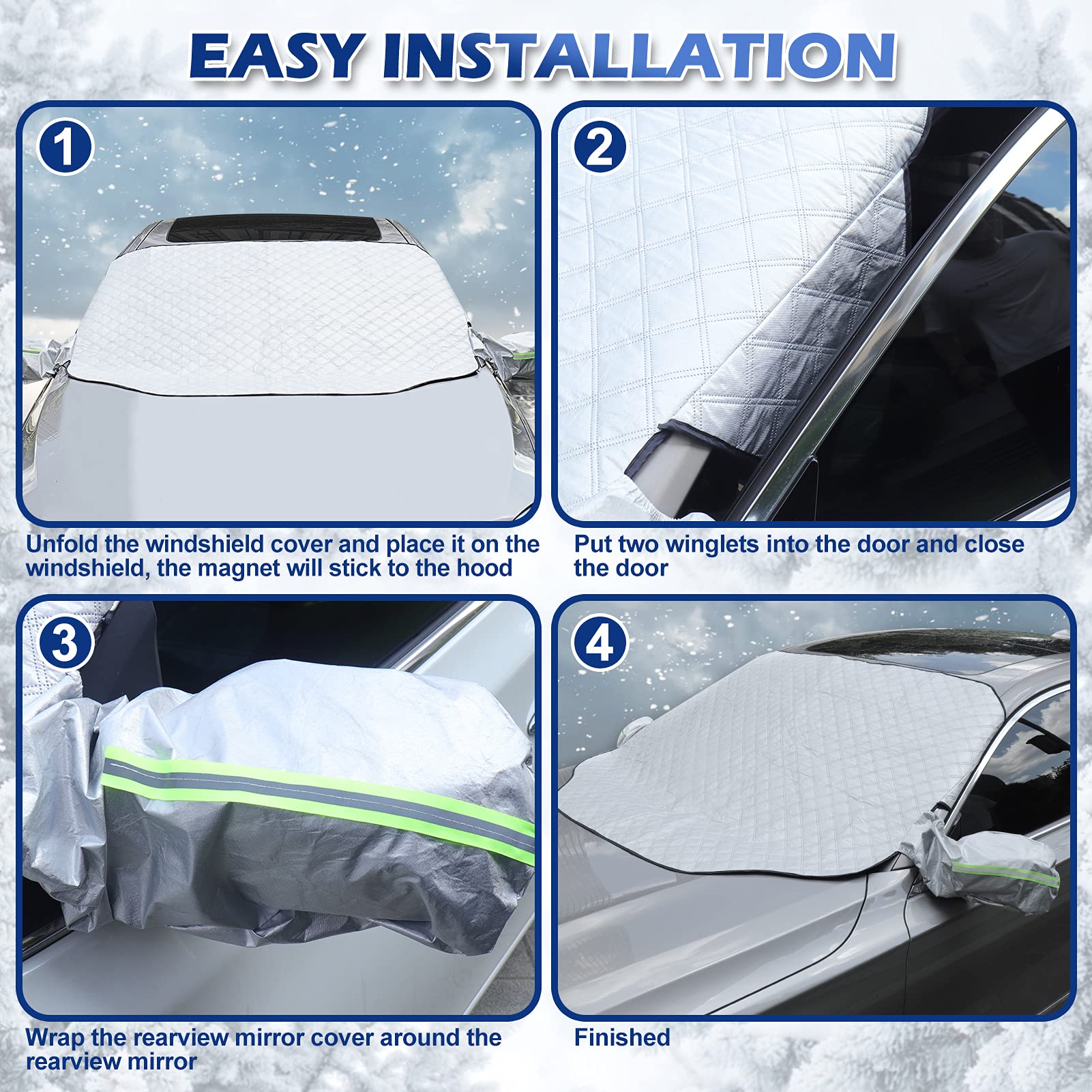 Copri Parabrezza Auto 140x100cm - Antigelo E Antisole Per Tutte Le Stagioni - Foto 1