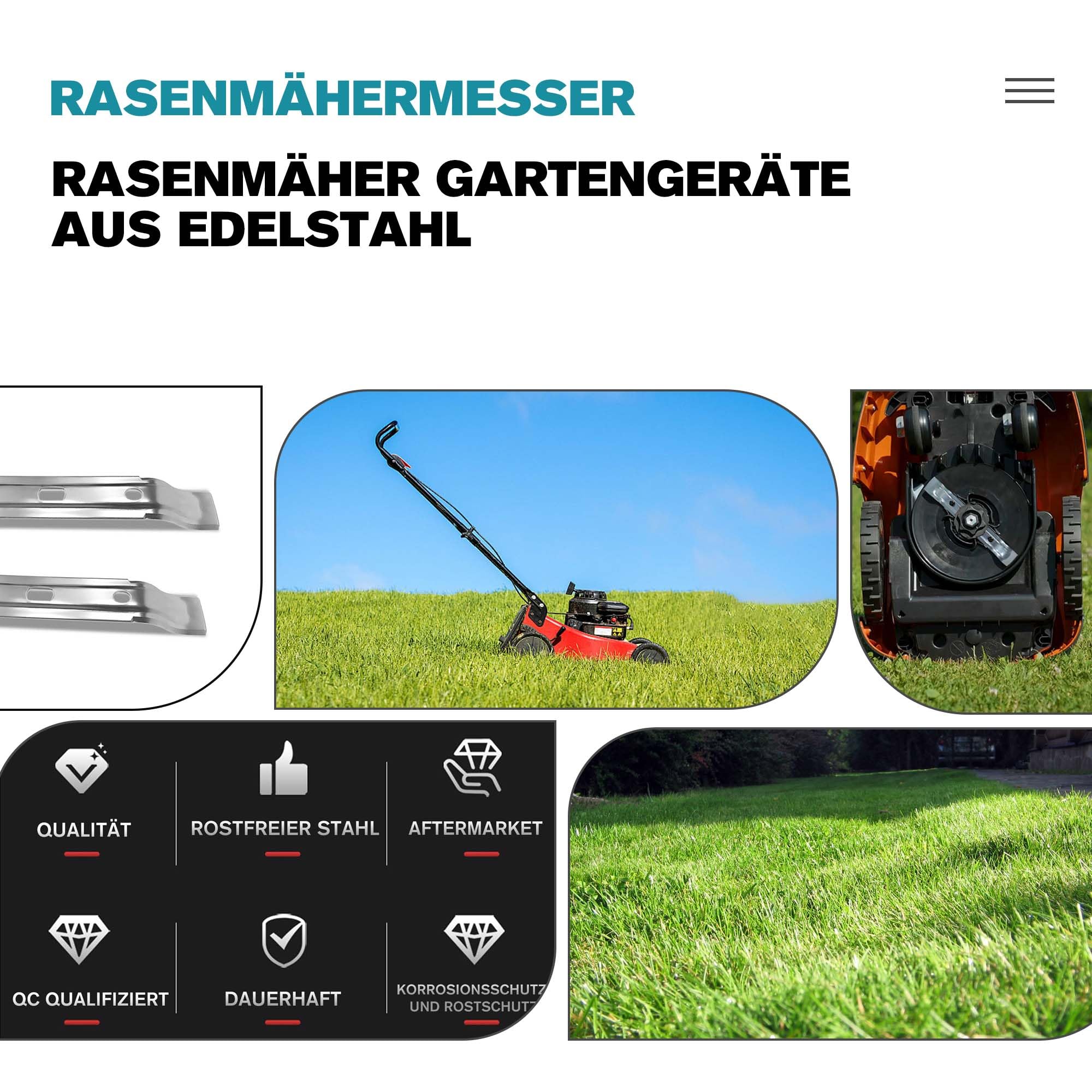 2 x ostrza do noży kompatybilne z kosiarką Stihl iMOW RMI 422 422P 422PC RMI422 P C