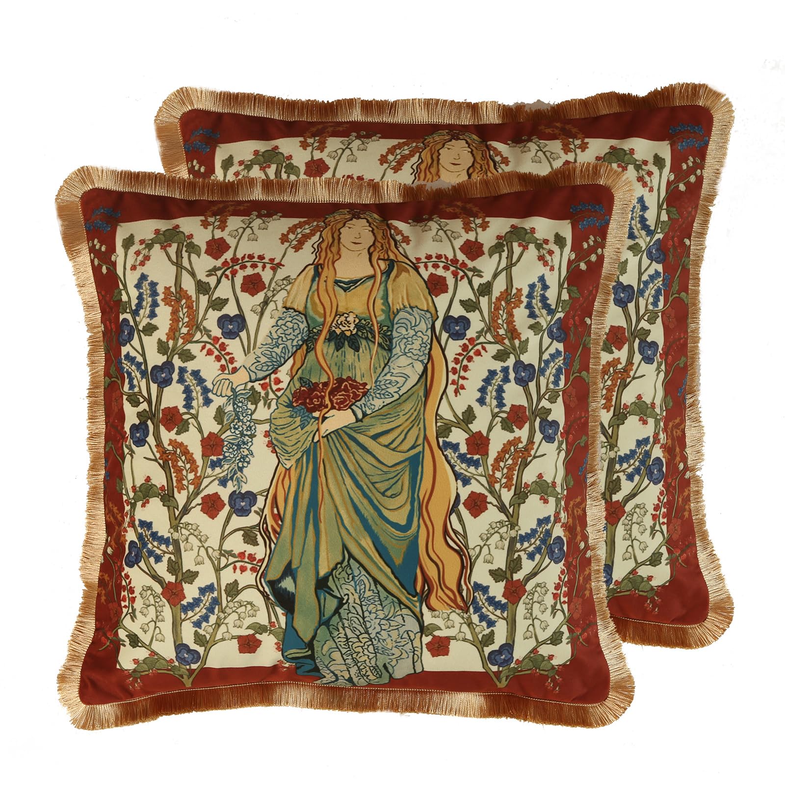 Photo 1 of patdrea Designer Velvet Throw Pillow Cover,Set of 2,18"x18"-OldlegendD