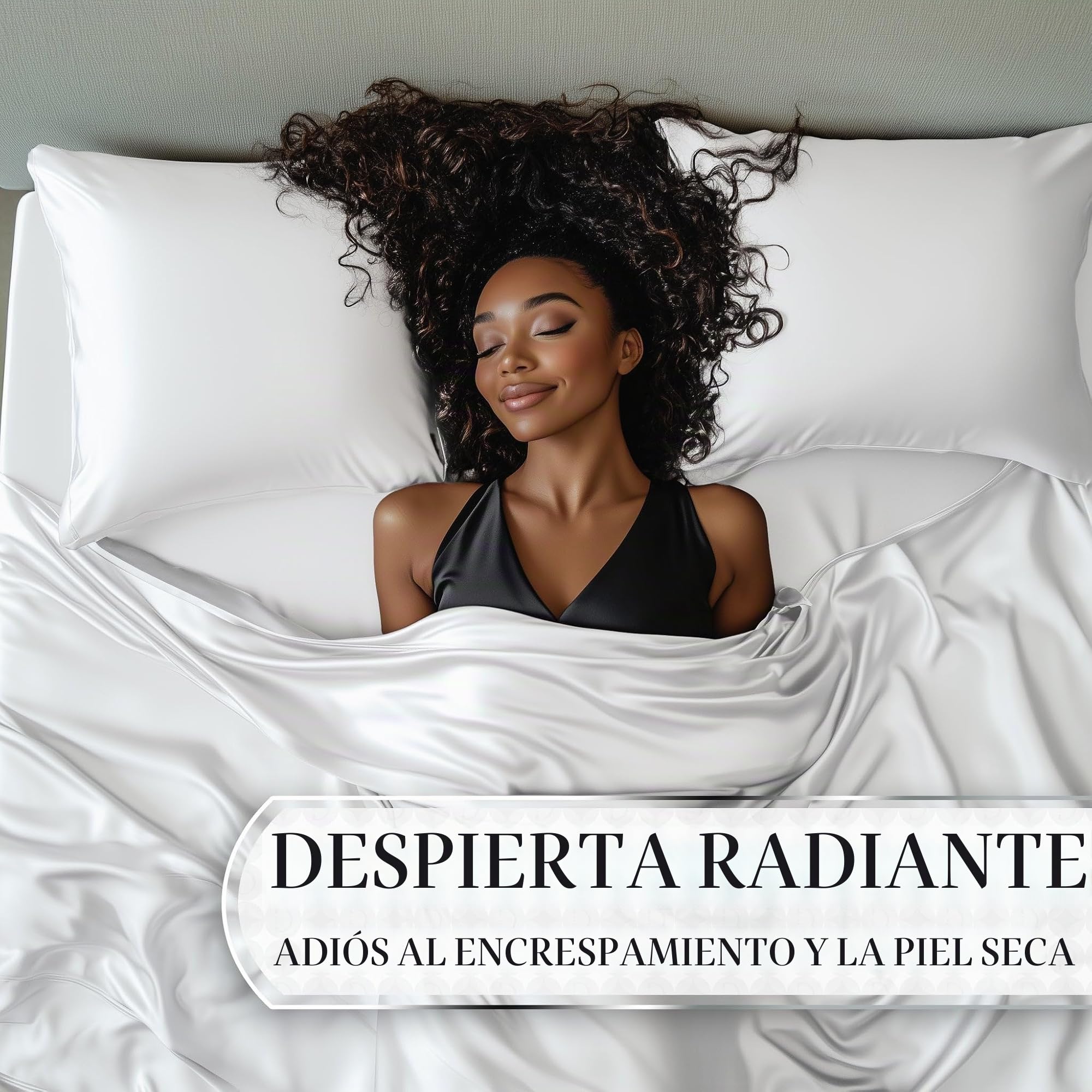 DECOLURE Juego de sábanas de satén tamaño Queen, 4 Piezas, sábanas de satén sedosas y lujosamente Suaves con Bolsillo Profundo de 15 Pulgadas, similares a Las sábanas de Seda, Doble Costura, sin