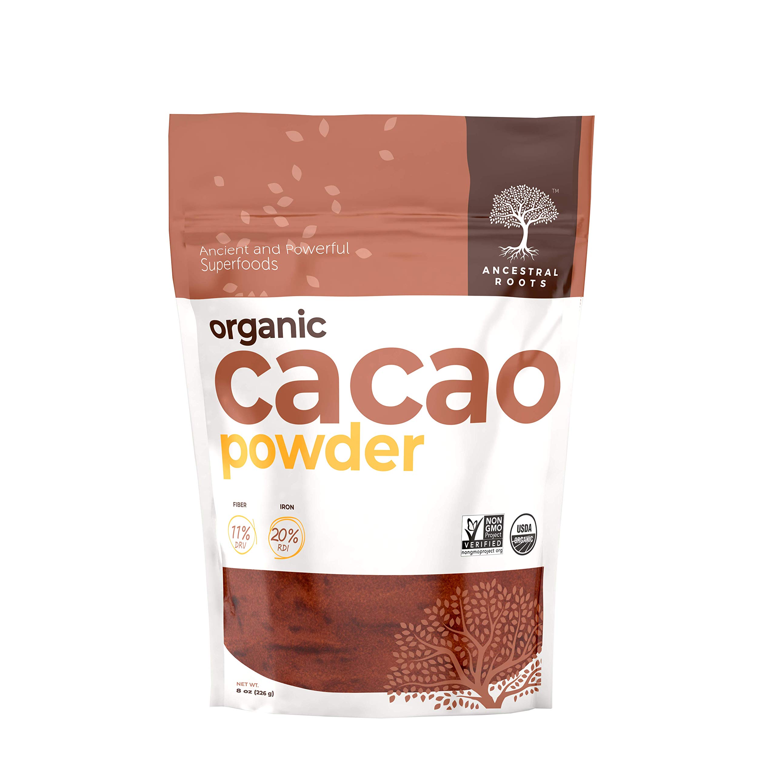 Ancestral Roots Organic Cacao Powder - 100% Pure, USDA Certified Organic (32 oz)