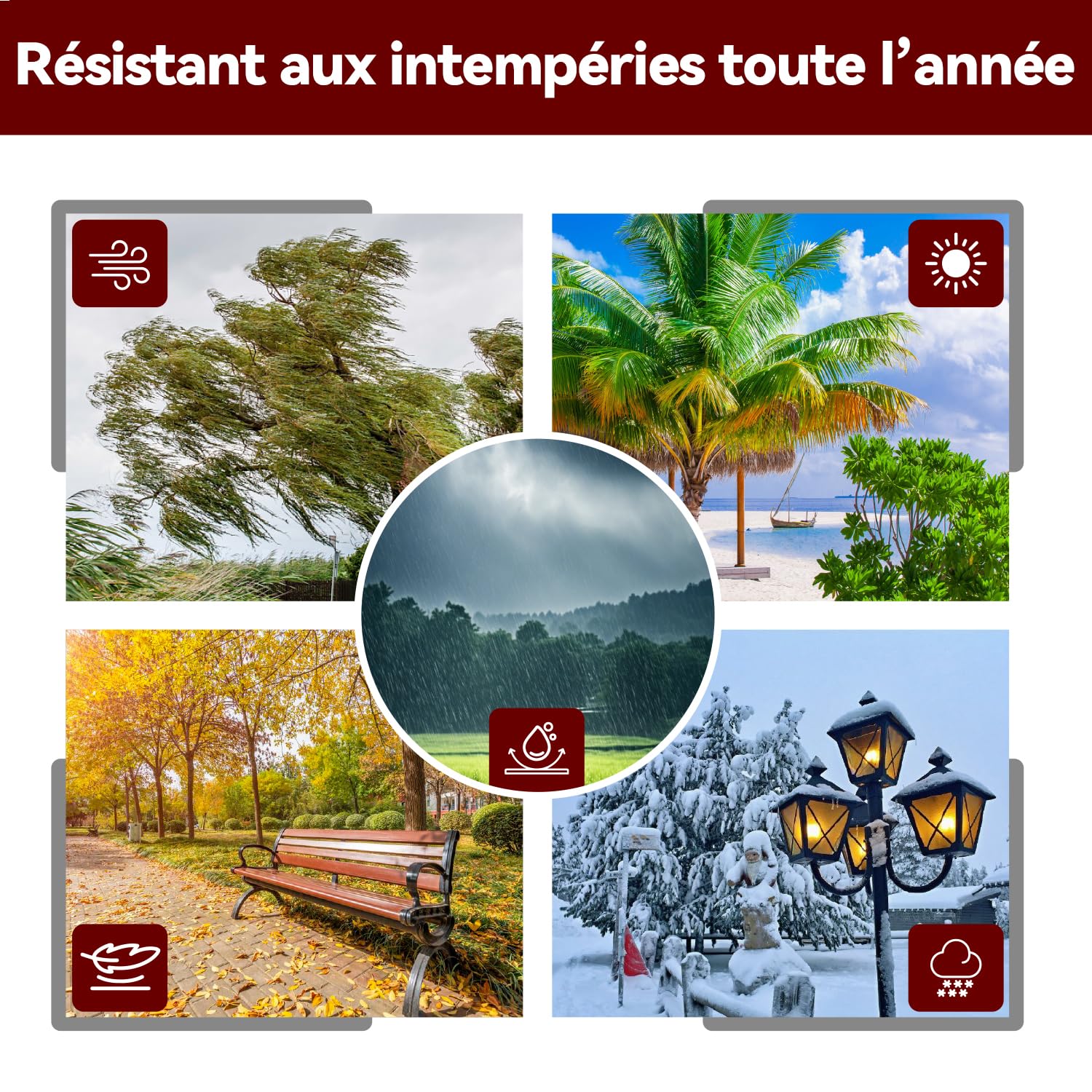 Bâche Imperméable Bâches de Protection en Polyéthylène 140g/m² Robuste 5x6m Étanche Renforcé Trou Soudé Résistant à la déchirure Toit Polyvalent Pool Truck RV Camping Tente Jardin Argent/Noir.