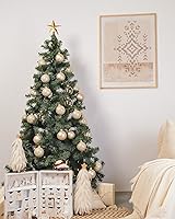 Vista 66 de DN DECONATION Deep Red Glass Christmas Ornaments, Set of 9, 3.15' Hanging Christmas Baubles for Xmas Tree Decoration, Wedding Party Gift