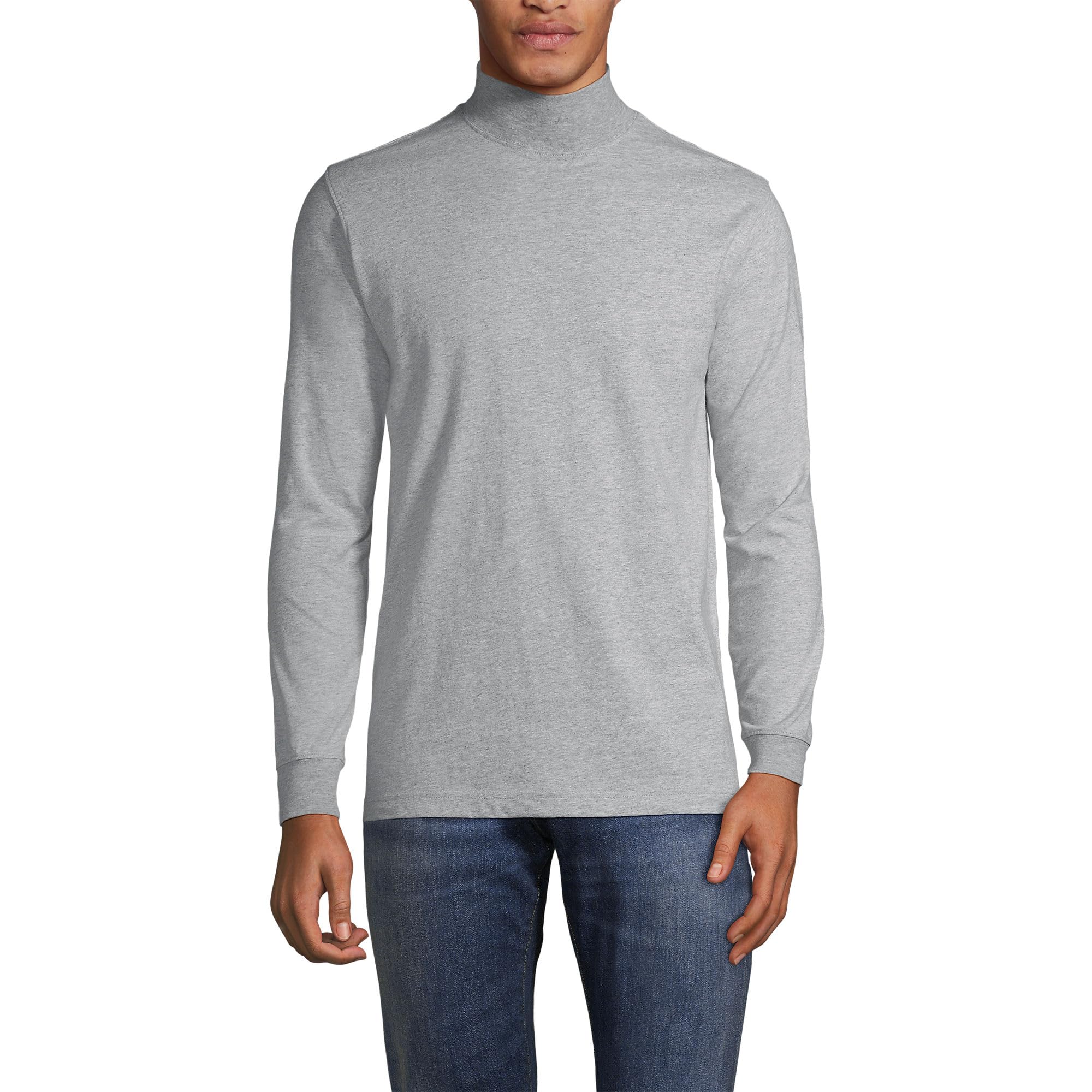 Men's Super-T Cotton-Blend Mock Turtleneck Shirt