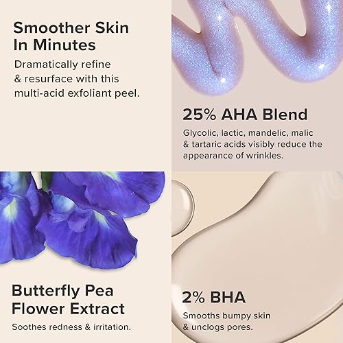 Miniatura 3 de Paula's Choice Skin Perfecting 25% AHA + 2% BHA Exfoliante Peel, sin fragancia y sin parabenos, 1 onza