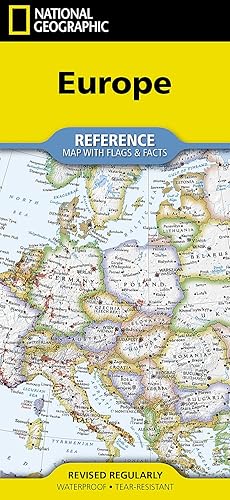 National Geographic Europe Map (folded with flags and facts) (National Geographic Reference Map)