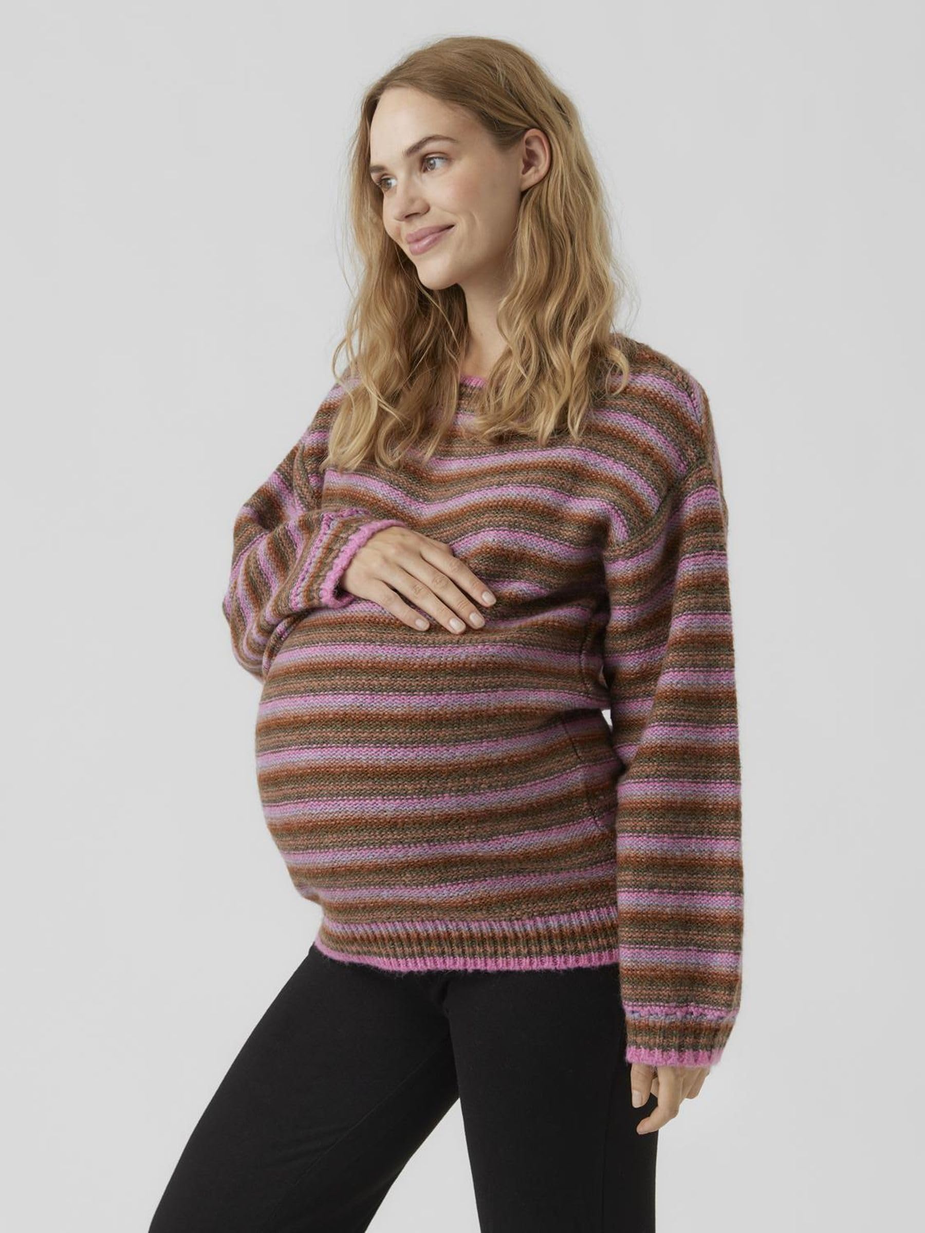 MAMALICIOUS Mamma Licious MLSANDRA - Maglione premaman femminile, glicine, M