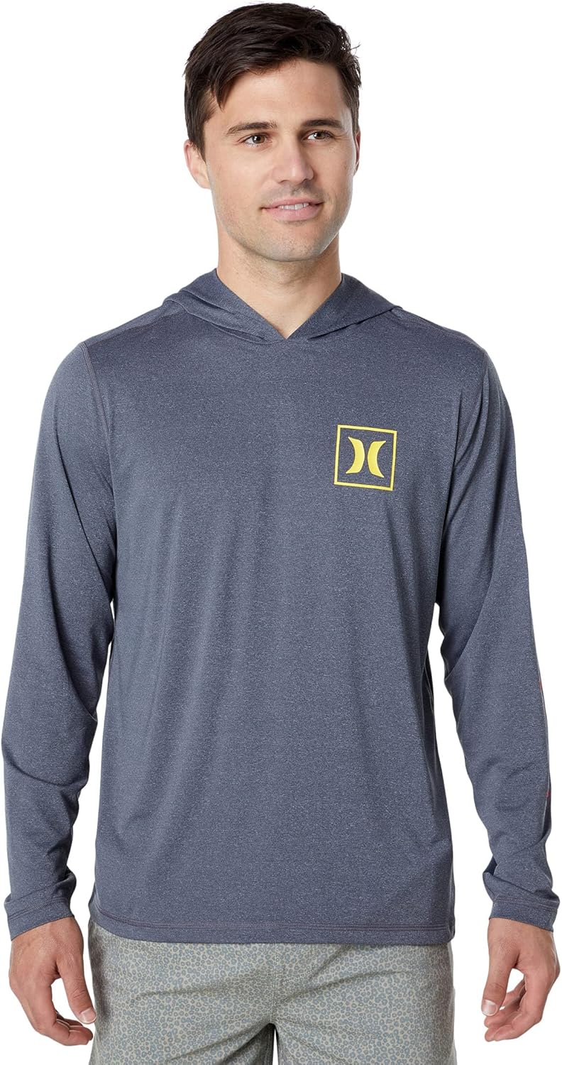 Hurley One and Only Gradient Hybrid Hoody - Black Heather