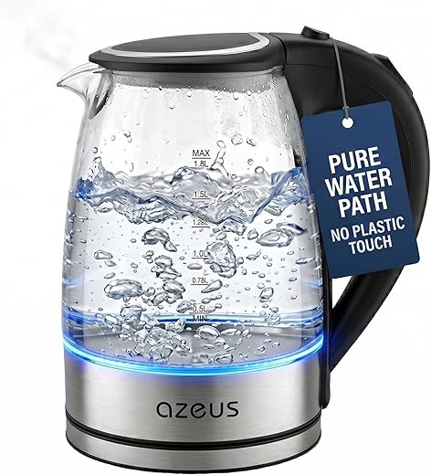 AZEUS 1.8L Electric Kettle – Boil Dry Protection