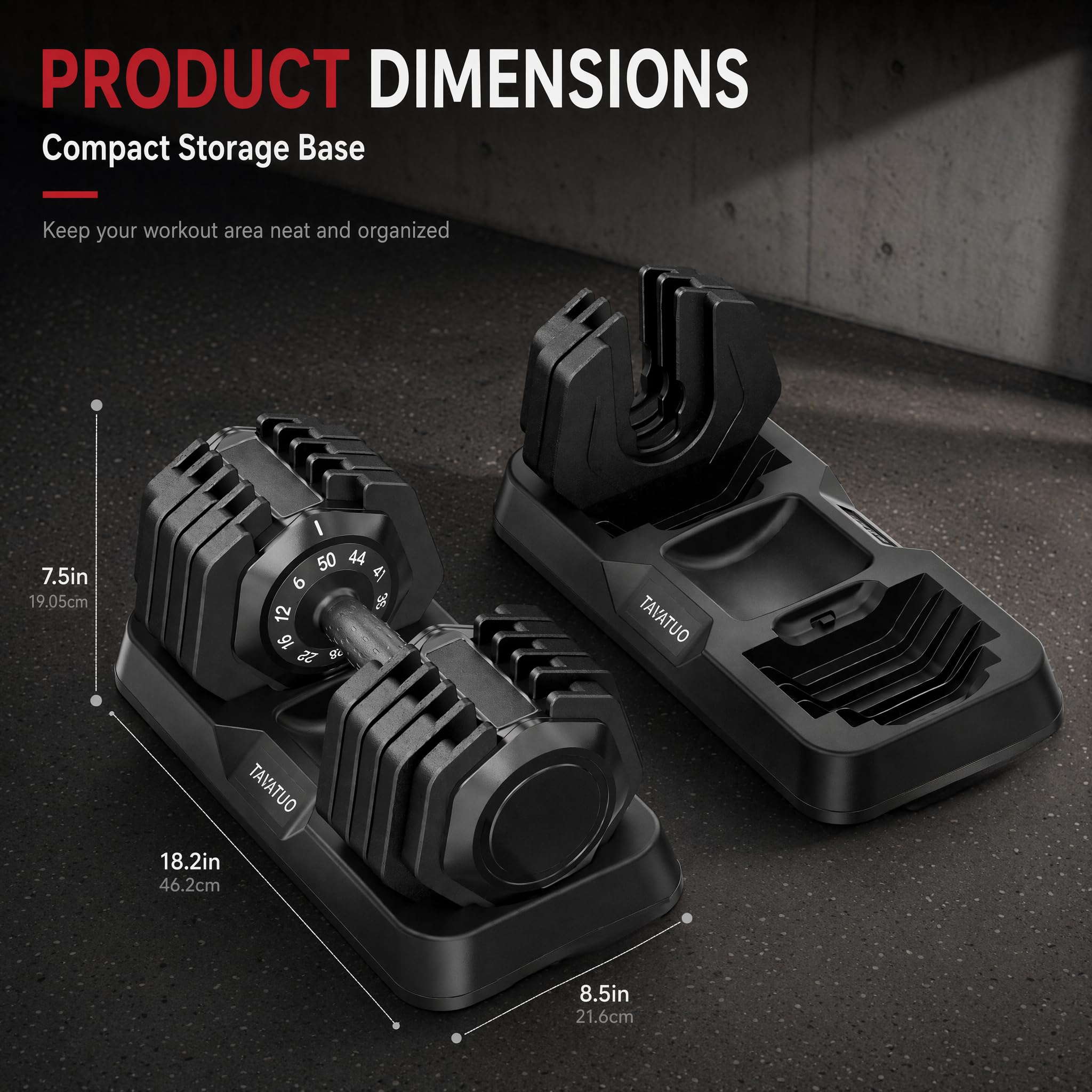Adjustable Dumbbell 25LB Pair Dial Quick Change Anti-Roll | 25LB pair (5-30lbs total). 10-in-1 dial system, octagonal anti-roll, auto-lock. Storage stand, non-slip grip. Home gym.