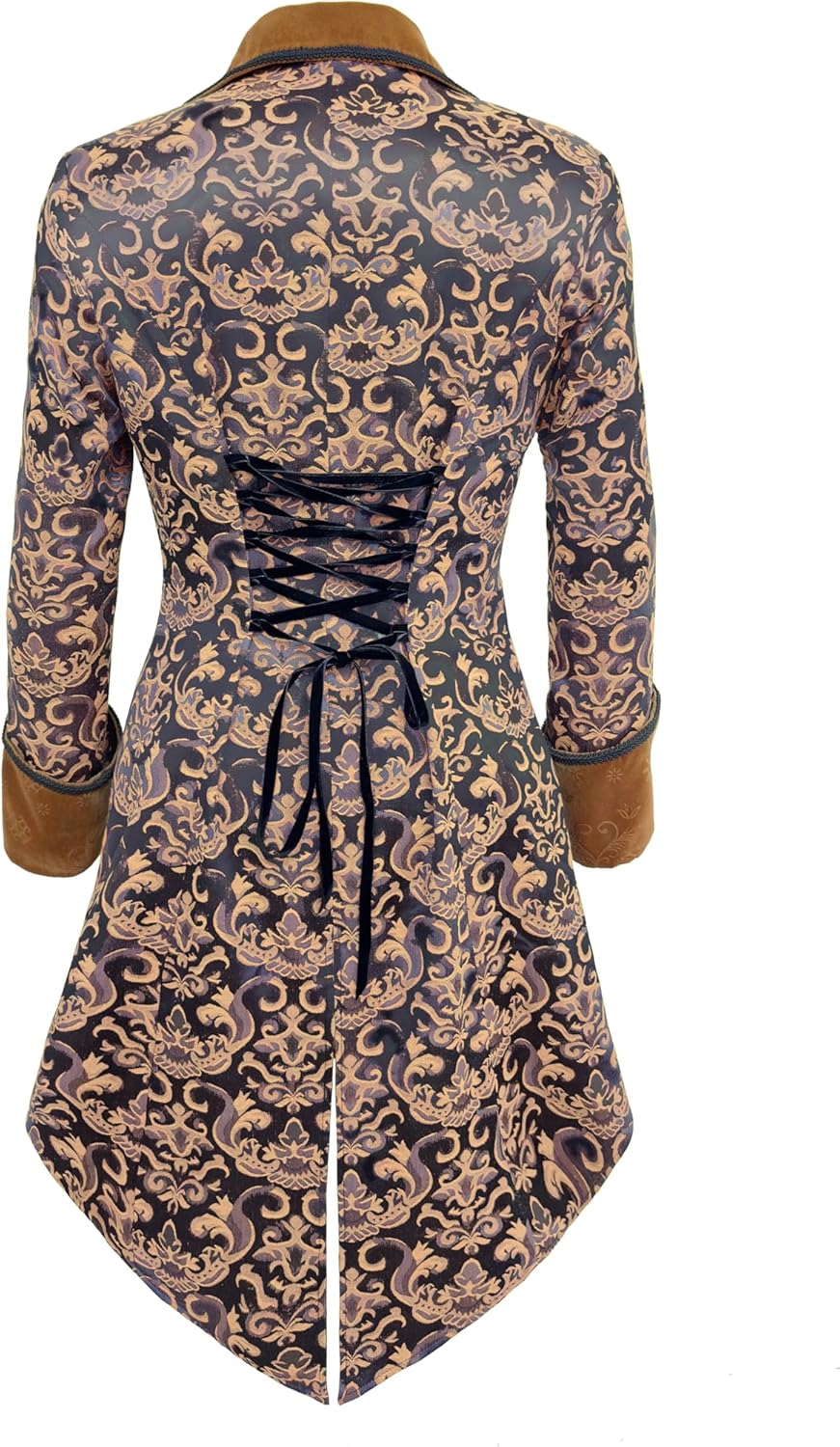 Women's Steampunk Jacket Victorian Gothic Medieval Vintage Tailcoat - Image 3