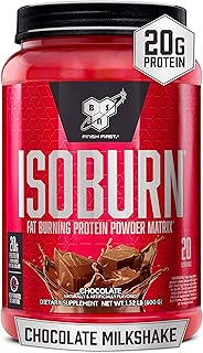 BSN ISOBURN, Lean Whey Protein Powder, Fat Burner for Weight Loss with L-carnitine - Chocolate Milkshake, (20 Servings), ...